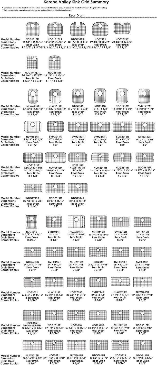 11.85-in x 15.47-in Rear Drain Heavy-Duty Stainless Steel Sink Grid