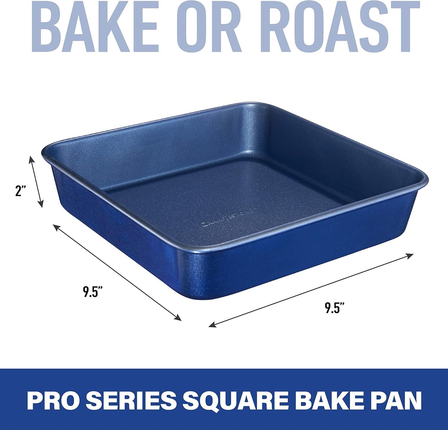 Granitestone Blue 9" Square Nonstick Baking pan