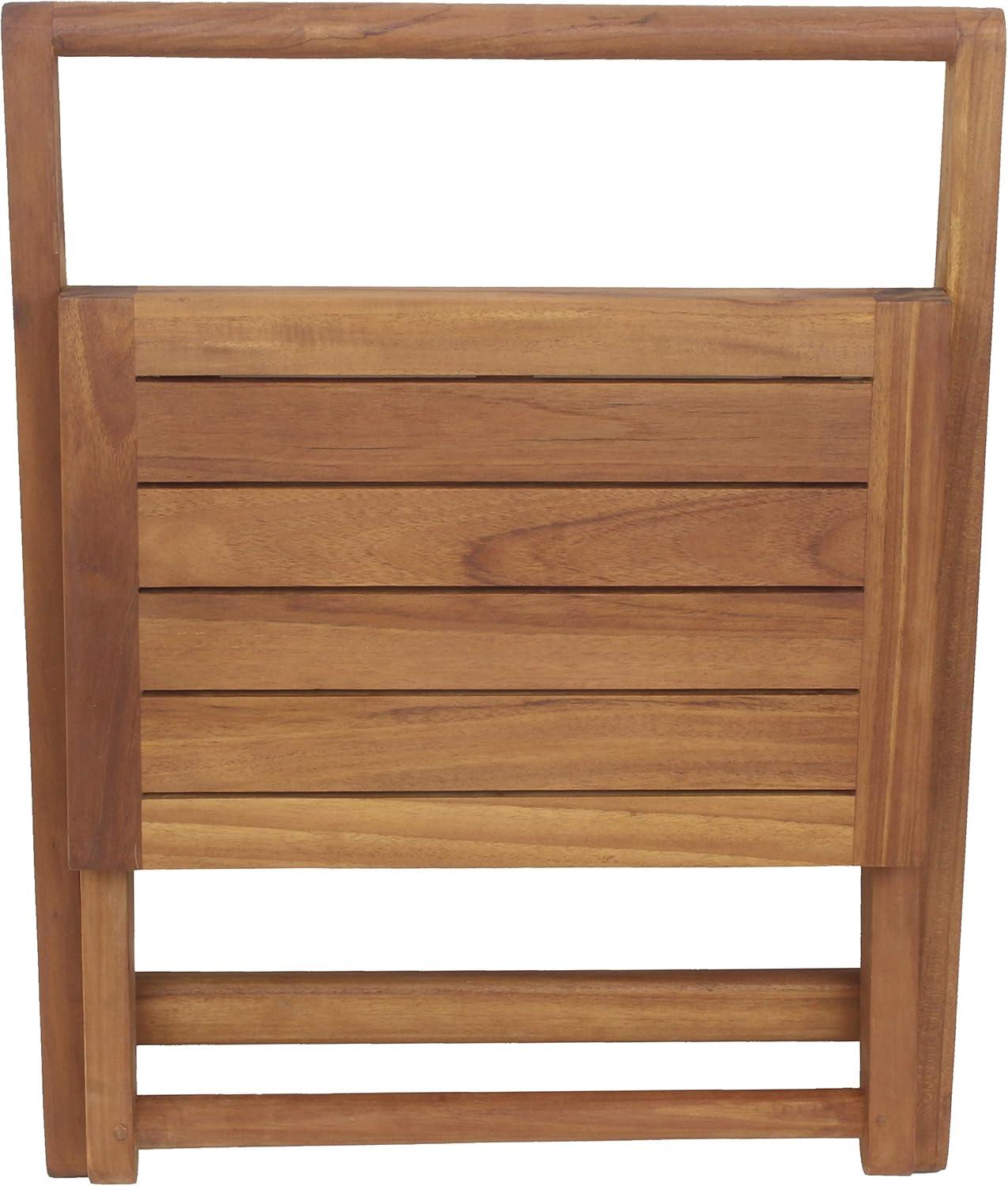 Folding Teak Wood Spa Shower Bench