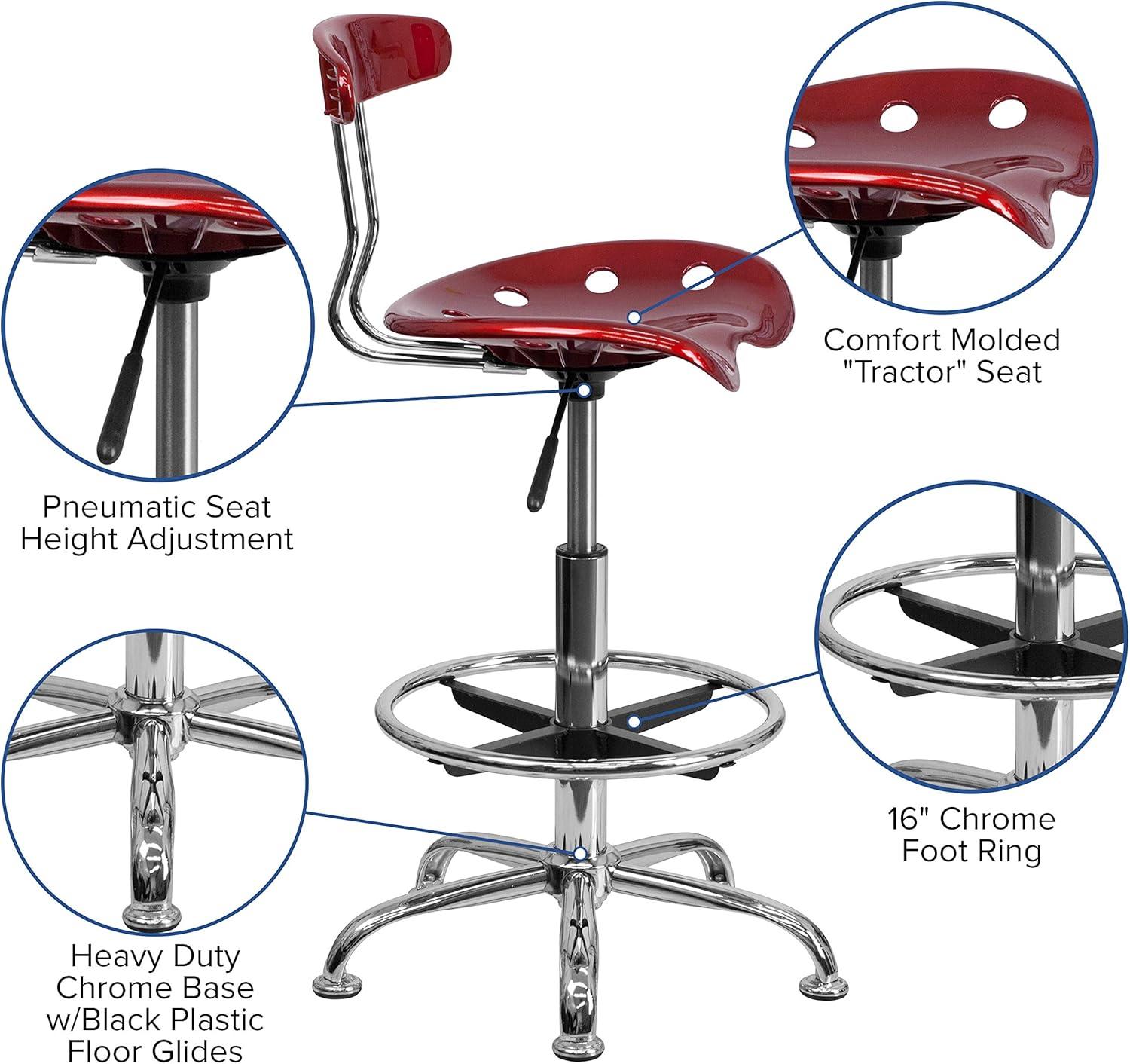 Monroe Adjustable Height Swivel Bar Stool