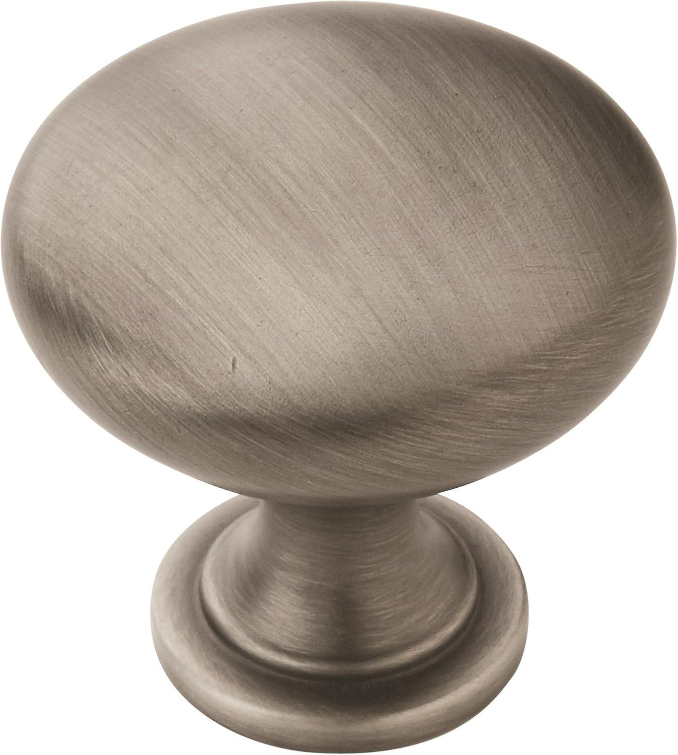 Amerock Edona 1-1/4 inch (32mm) Diameter Antique Silver Cabinet Knob