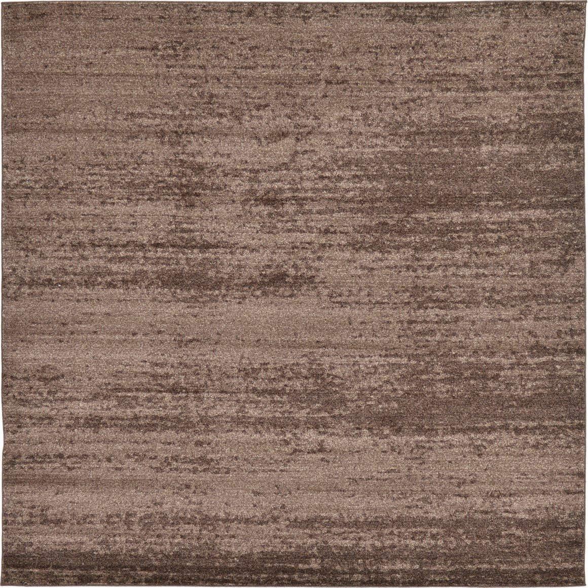Unique Loom Del Mar Collection Area Rug - Lucille (7' 10" Square, Gray/ Ivory)