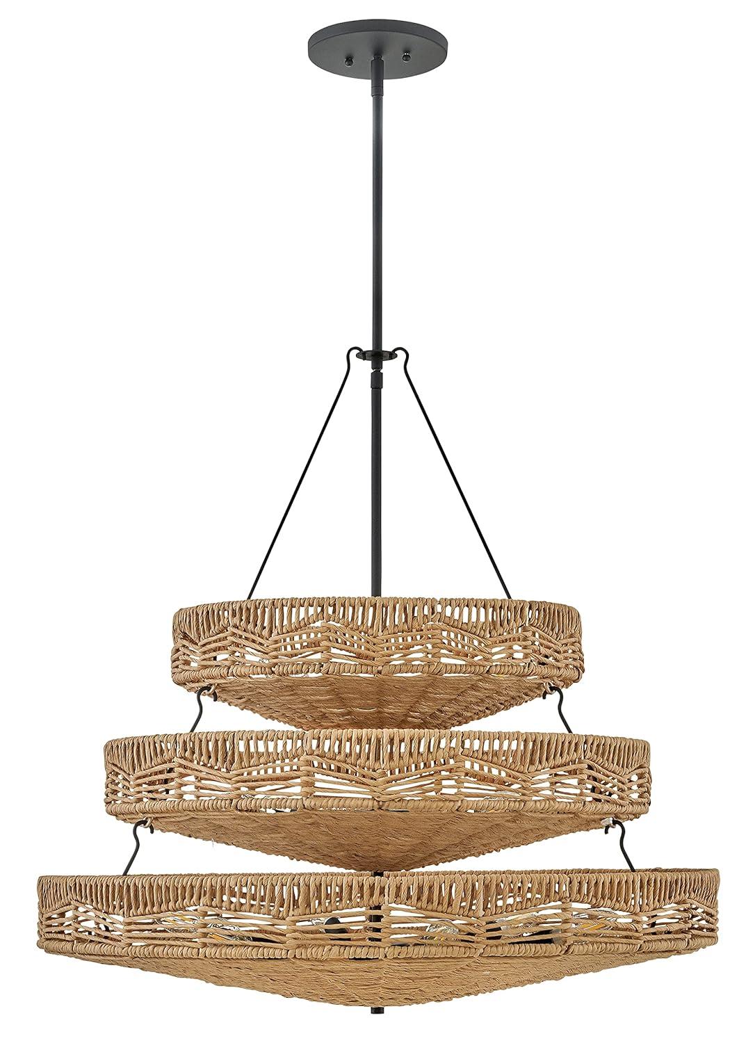 13 - Light Unique Tiered Chandelier