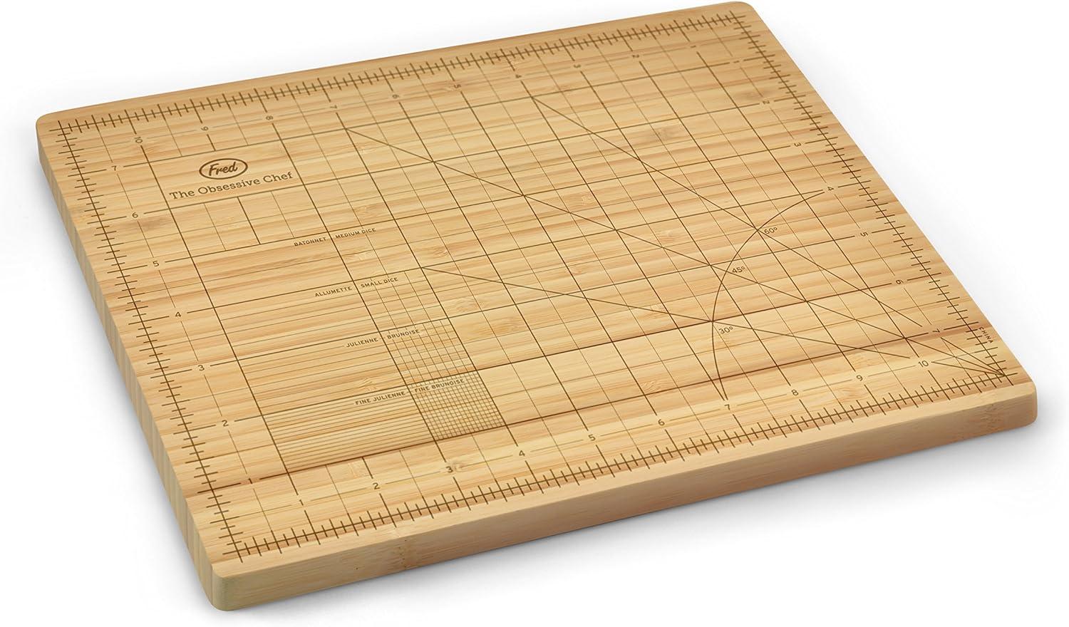 Eco-Friendly Bamboo Precision Cutting Board with Grid Lines