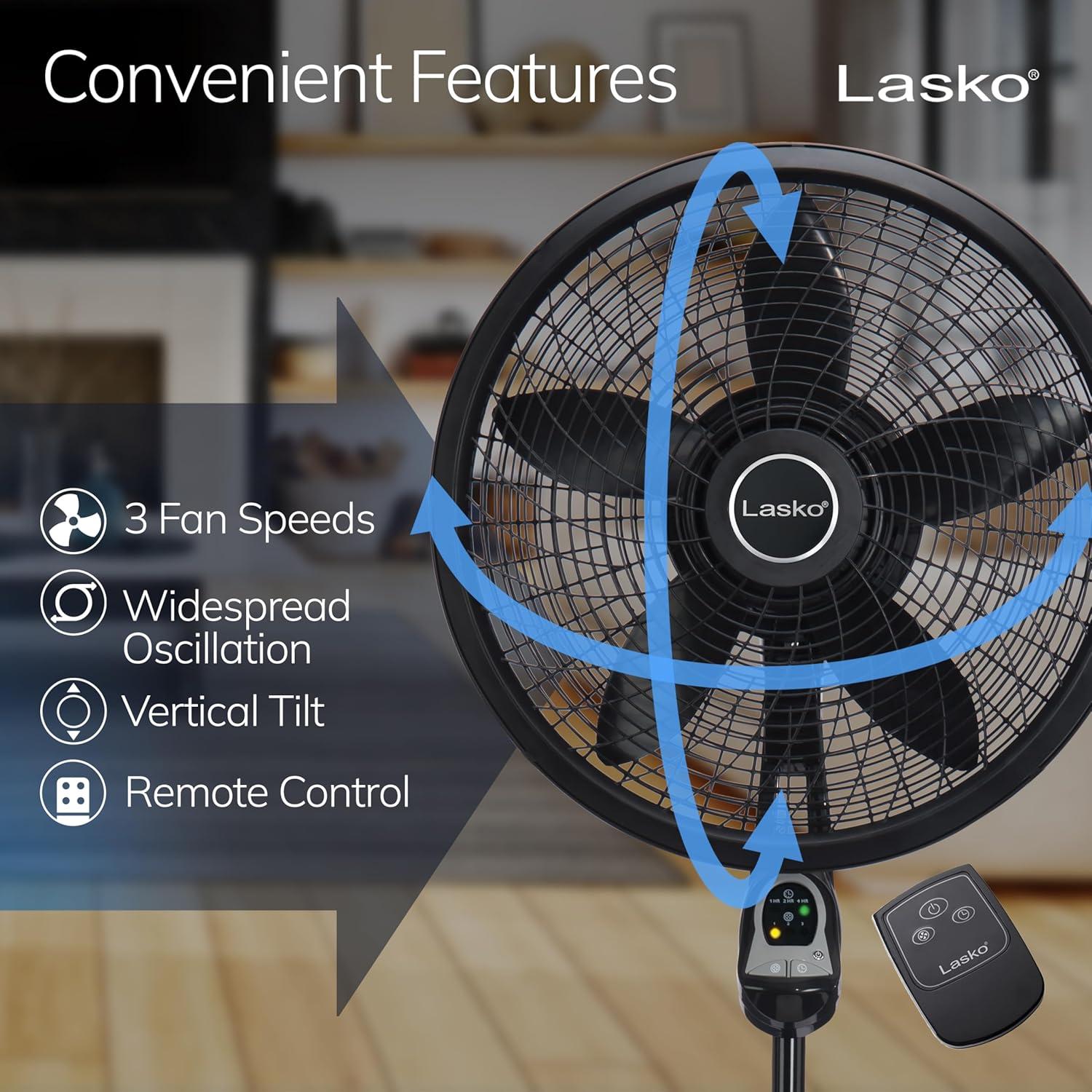 Lasko Oscillating Pedestal Fan