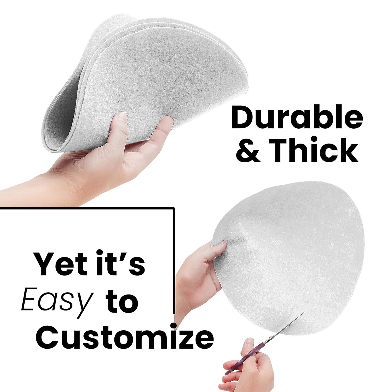 Felt Plate China Storage Dividers Protectors White Large Thick and Premium Soft 144 packs (72 pcs 7.5", 36 pcs 5" and 36 pcs 10.5")