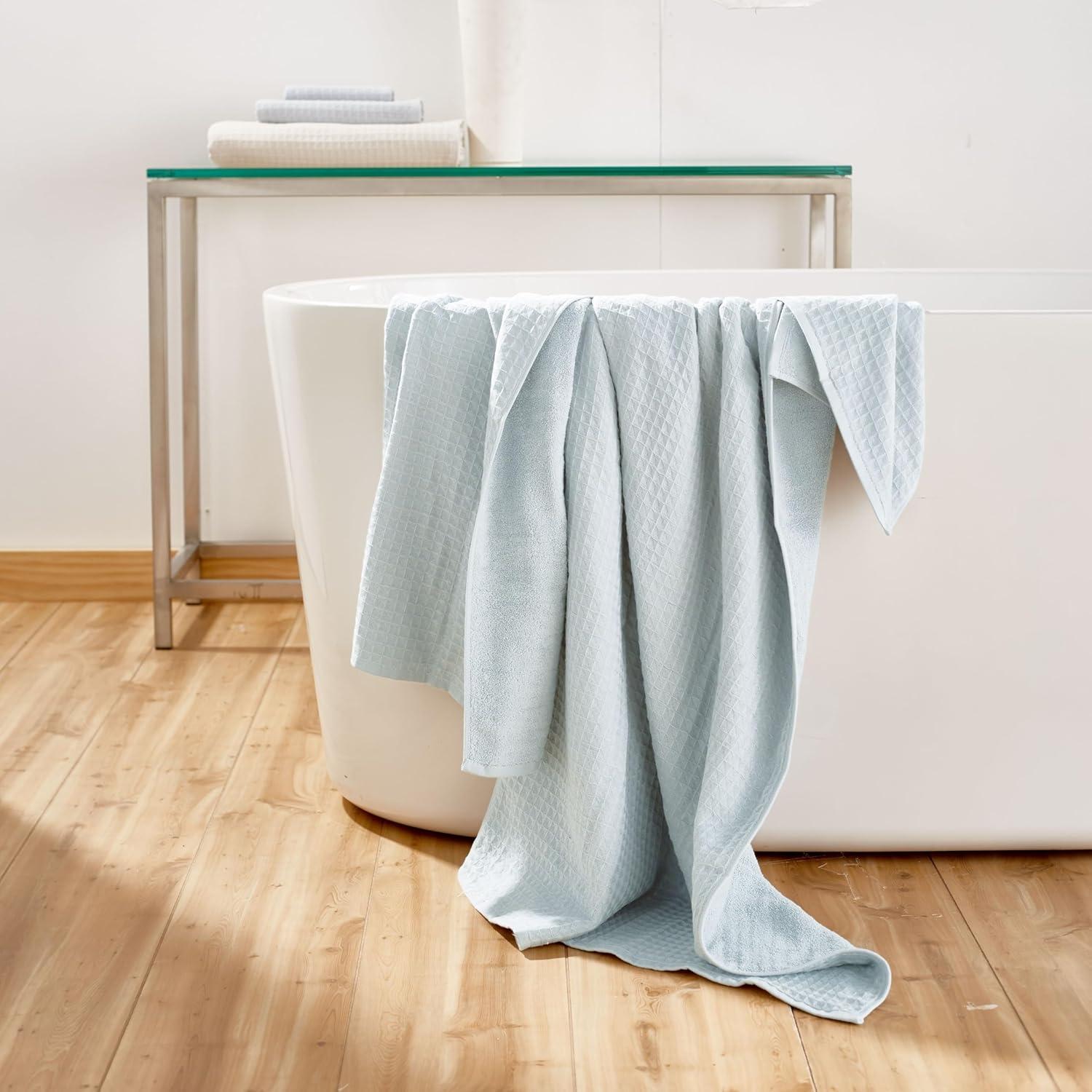 Waffle Twist 100% Cotton Bath Towel