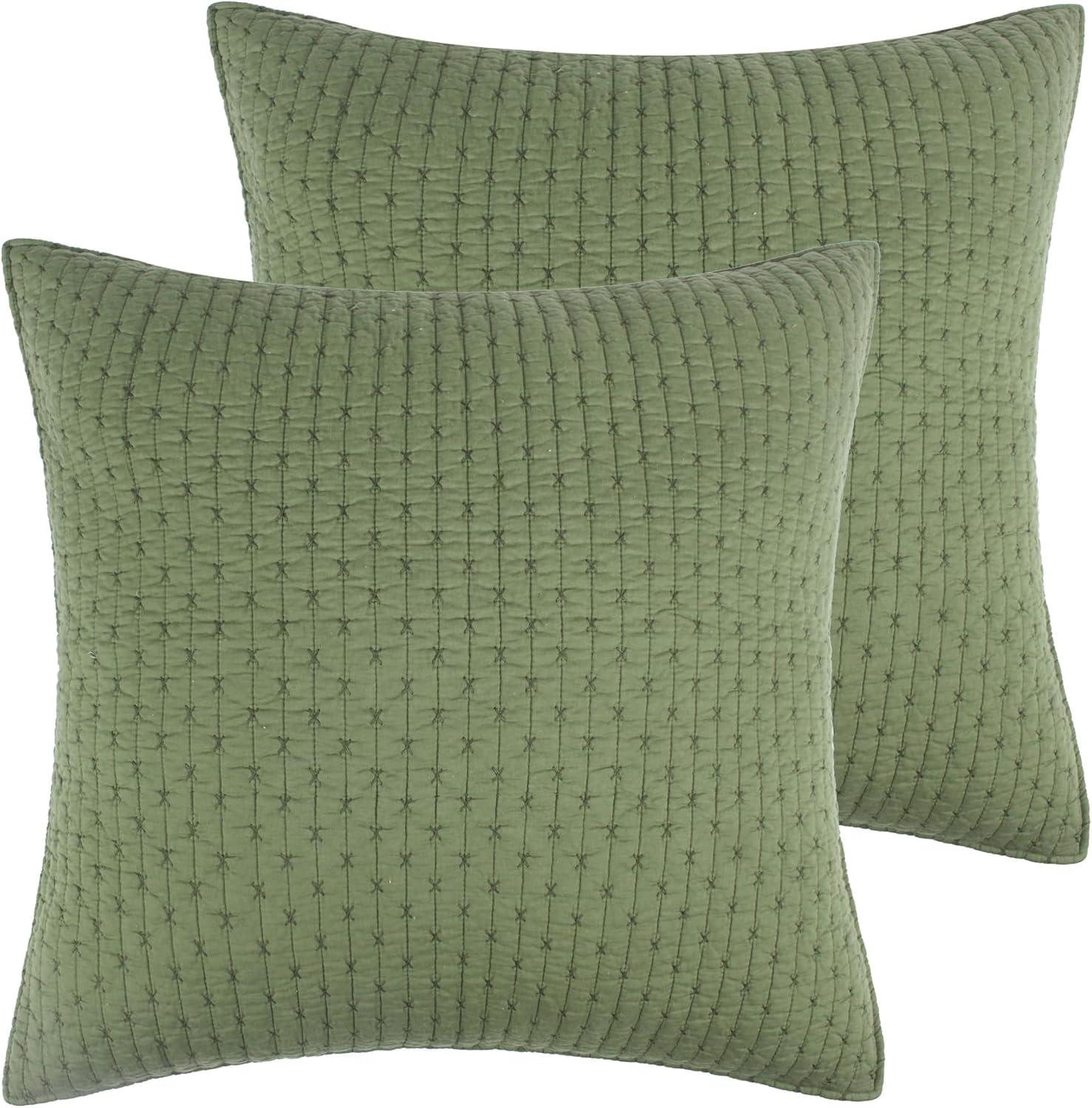 Cross Stitch Euro Sham Set of 2 - Levtex Home