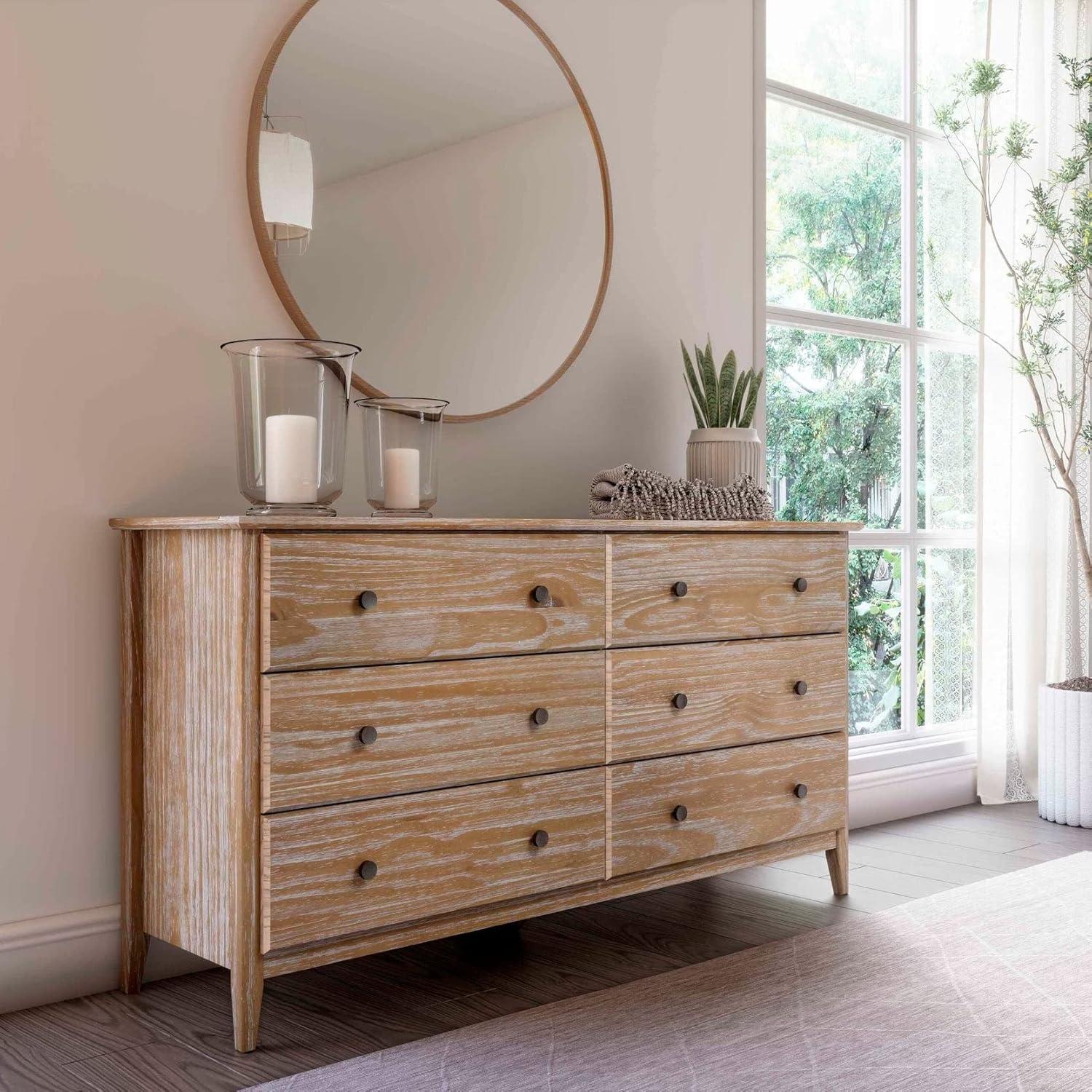 Greenport Solid Wood 63.75'' W 6 - Drawer Dresser