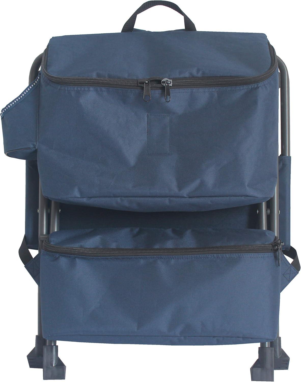 Zenithen Folding Backpack Outdoor Chair, Dark Blue