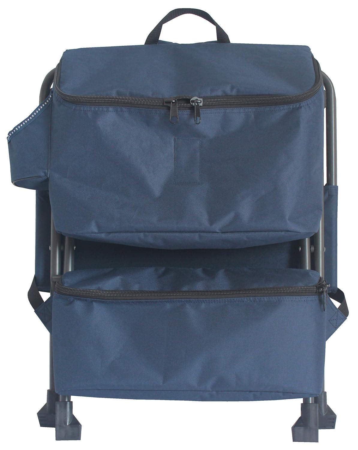 Zenithen Folding Backpack Outdoor Chair, Dark Blue