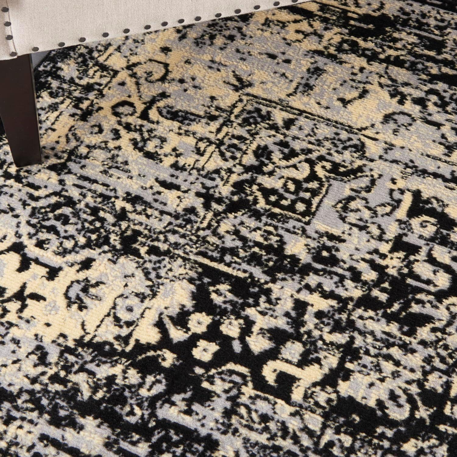 Nourison Grafix GRF14 Indoor Area Rug - Black 7' x 10'
