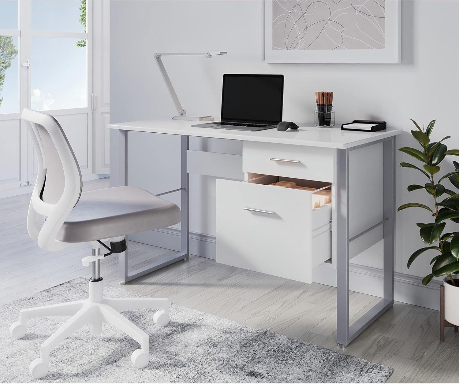 Realspace Halton 48"W Computer Desk, White