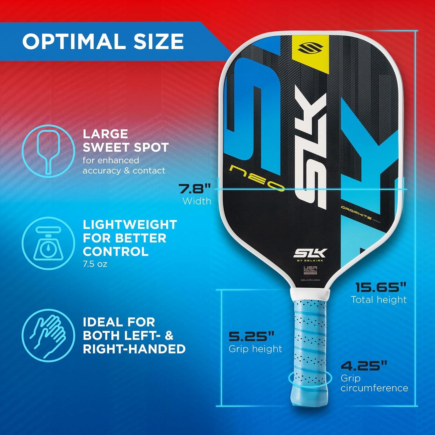 by Selkirk Pickleball Paddle Bundles | SLK Neo Fiberglass and Graphite Pickleball Paddles | SLK Atlas Raw Carbon Fiber Pickleball Paddle | Pickleball Rackets Designed in The USA