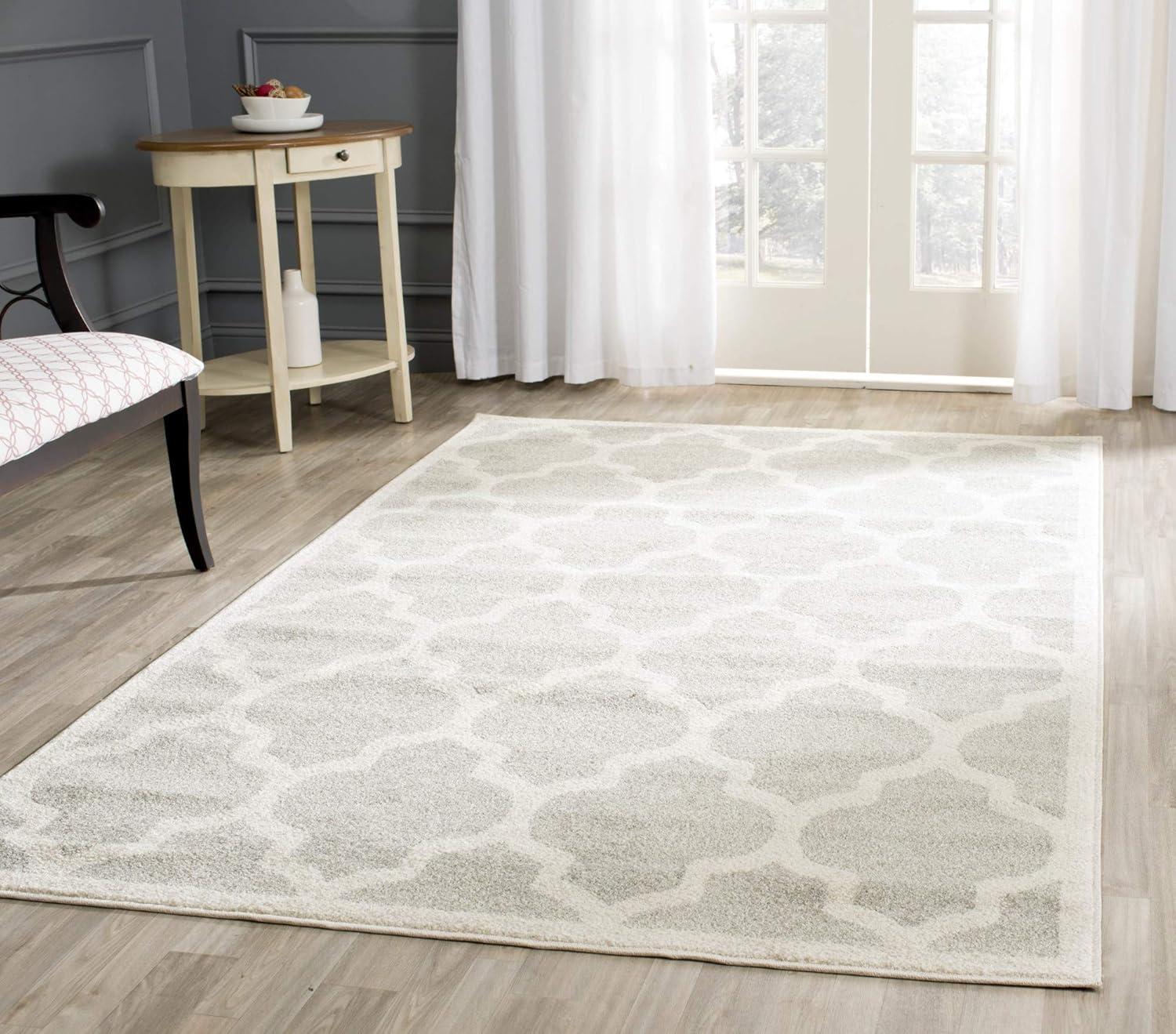 Amherst AMT420 Power Loomed Indoor Area Rug - Wheat/Beige - 5'3"x8' - Safavieh