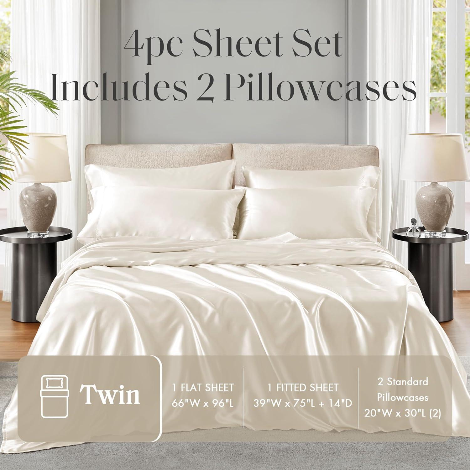 Madison Park Essentials Satin Luxury Sheet Set
