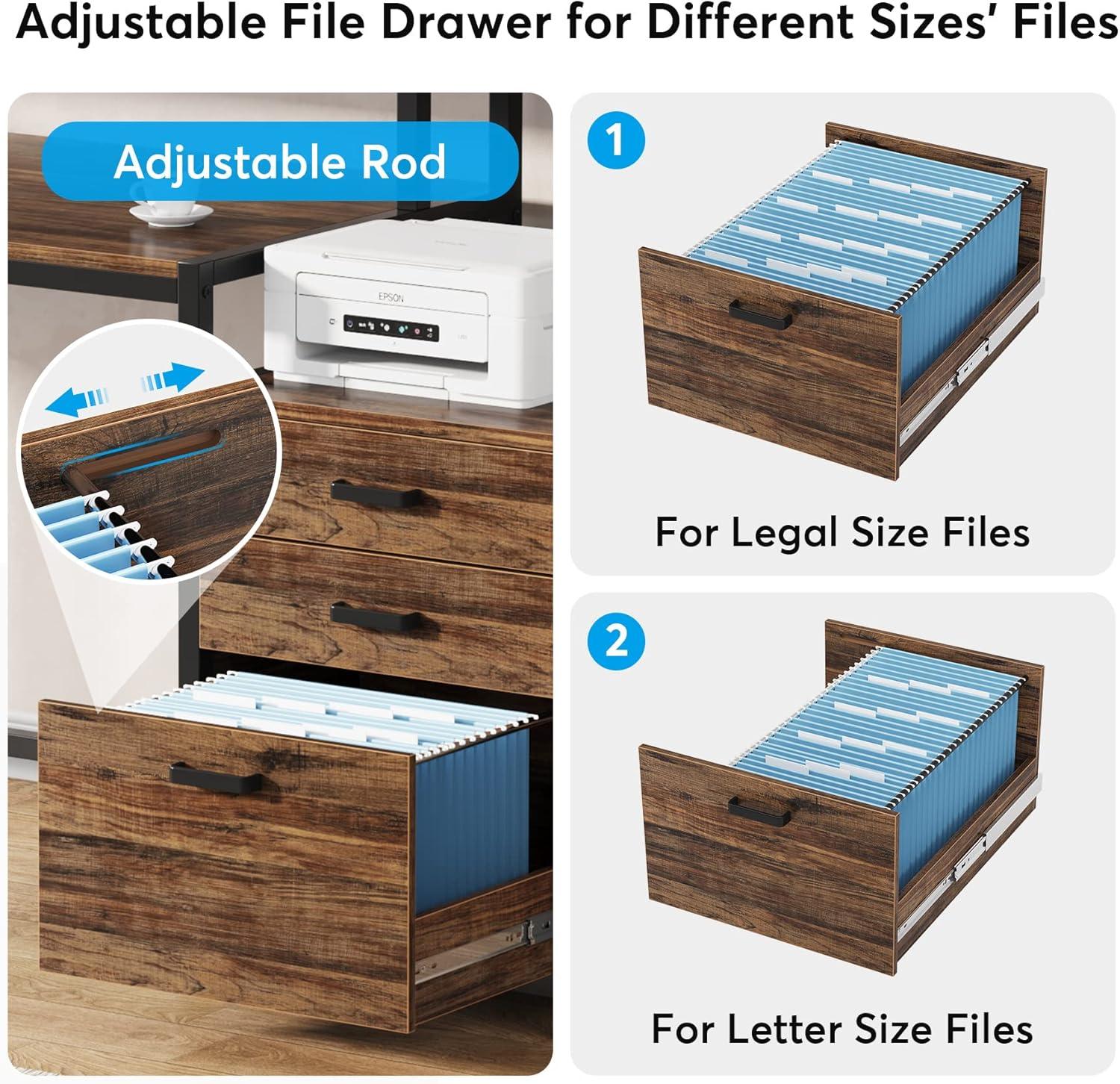Lantine 63" Ergonomic Office Desk