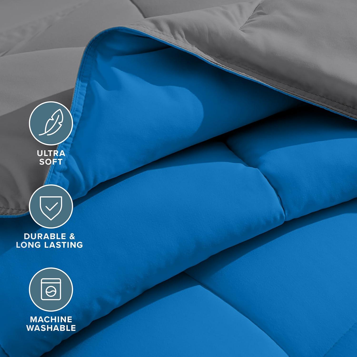 Bare Home 1800 Premium Microfiber Reversible Bed-In-A-Bag