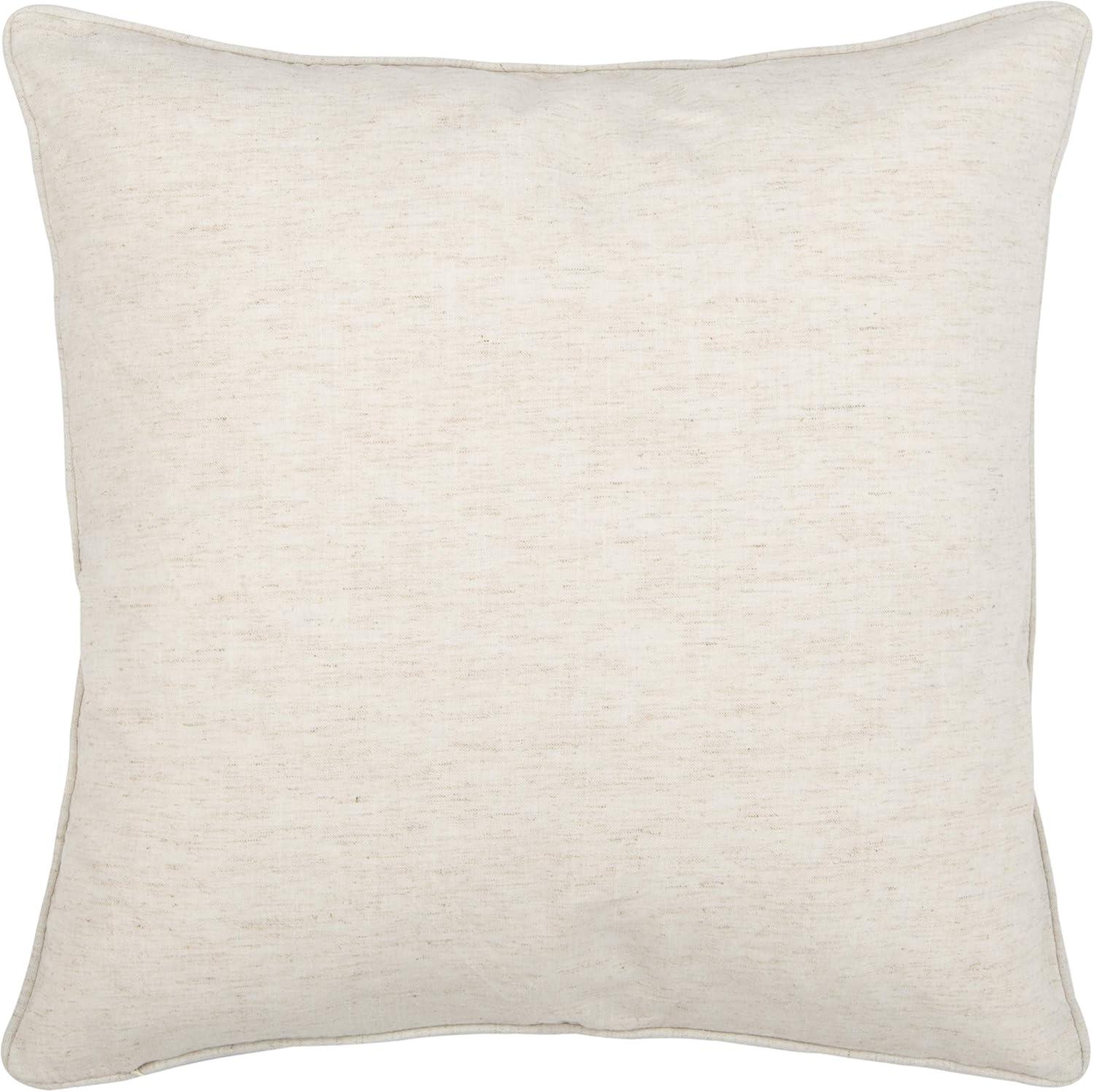 Renti Pillow - Natural/Black - 20"X20" - Safavieh