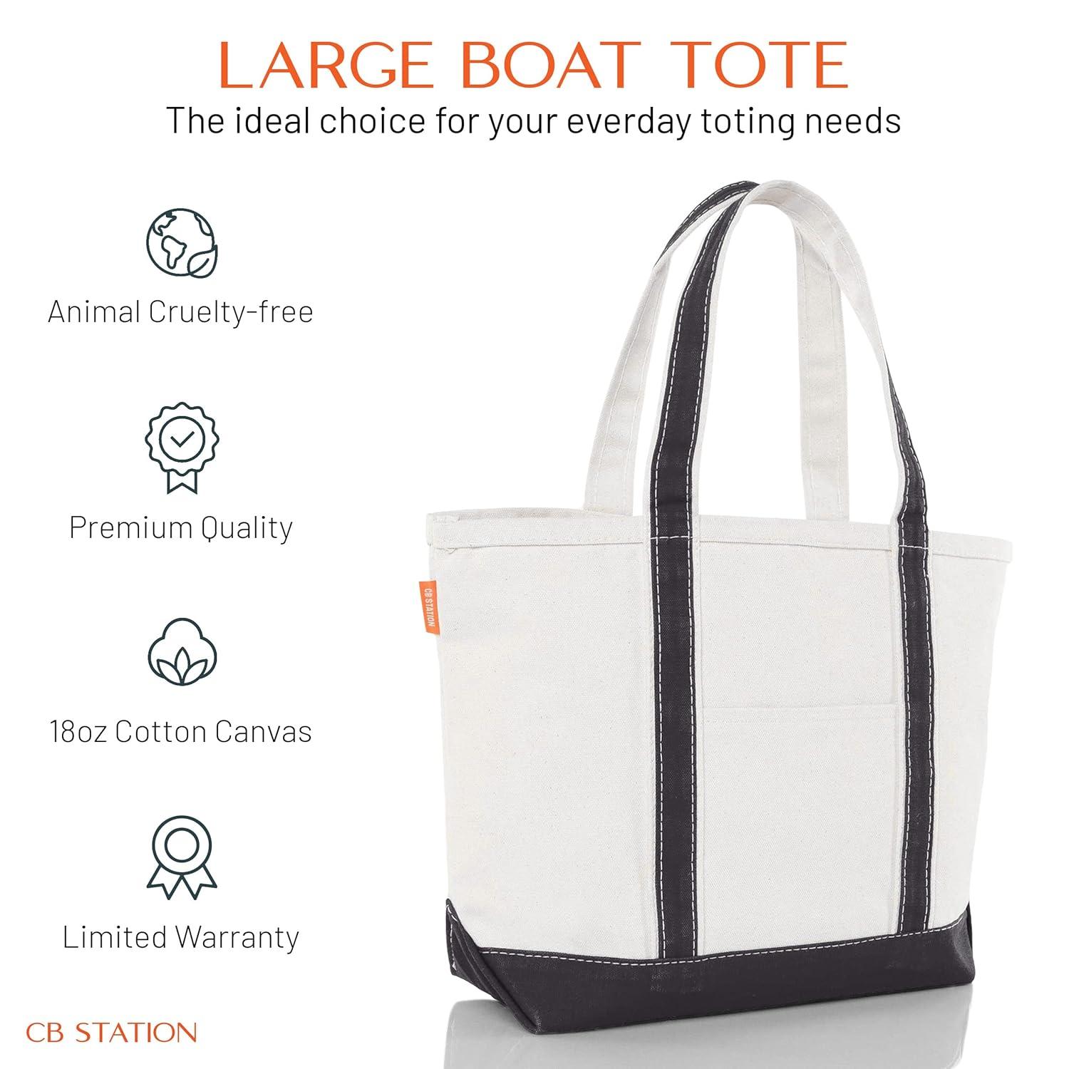 Medium Classic Canvas Tote Bag for Women, Top Zipper Closure, Outer Pocket, Daily Essentials, Groceries, Traveling