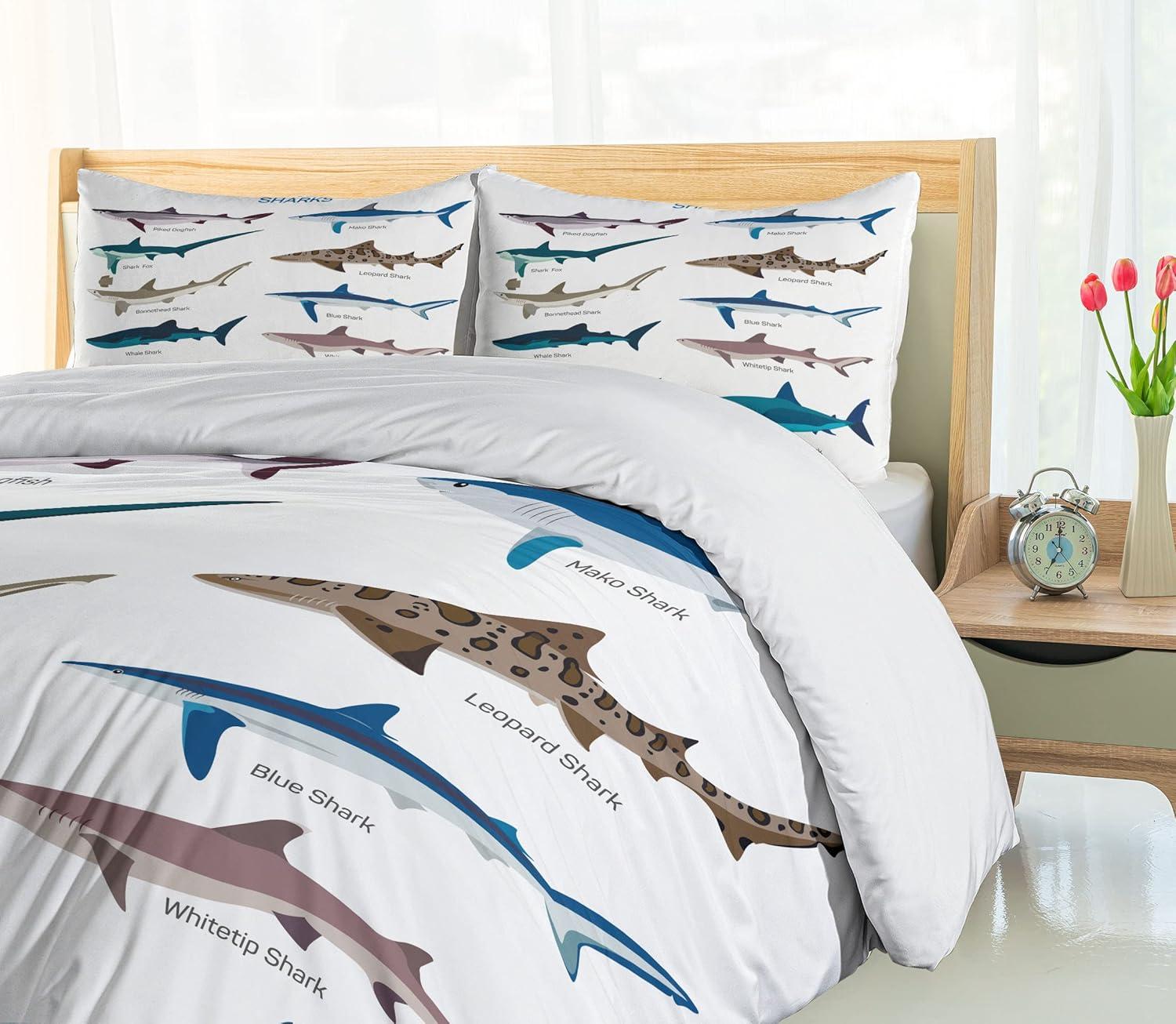 Sea Animal Coastal Duvet Cover Set