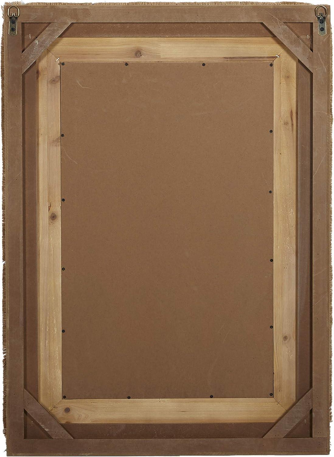 DecMode 26" x 36" Brown Wall Mirror