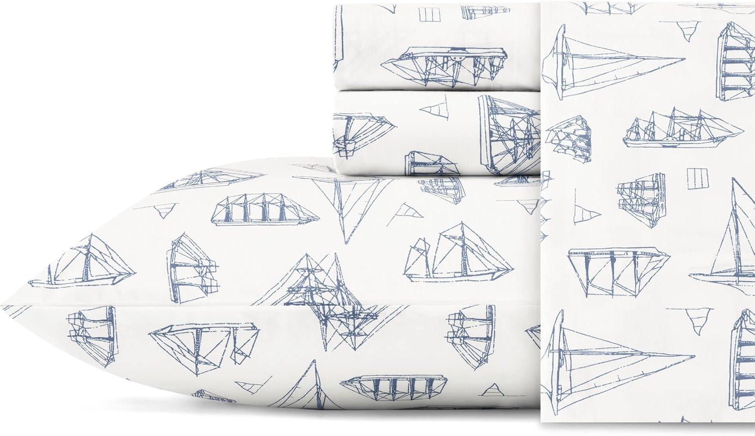 Nautica Nautica Printed Cotton Percale Sheet Sets