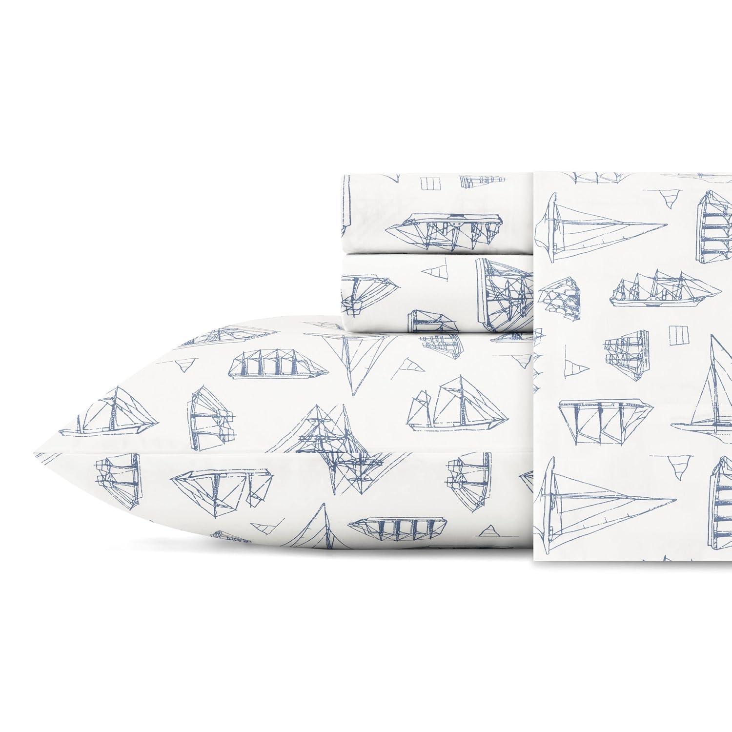 Nautica Nautica Printed Cotton Percale Sheet Sets