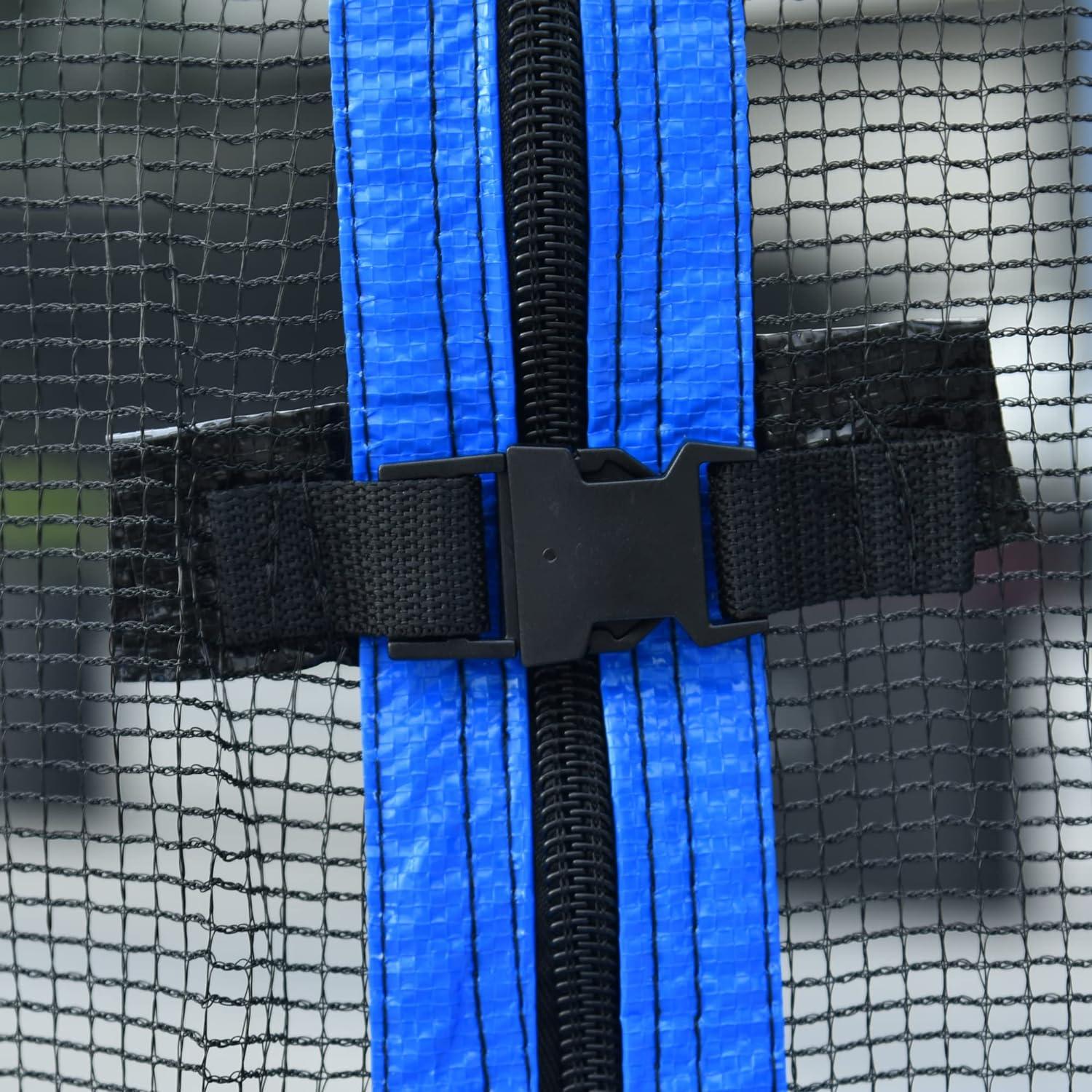 1000 LBS 14FT Outdoor Trampoline with Basketball Hoop & Safety Enclosure Net - ASTM Approved, Heavy-Duty Recreational Trampoline for Kids & Adults