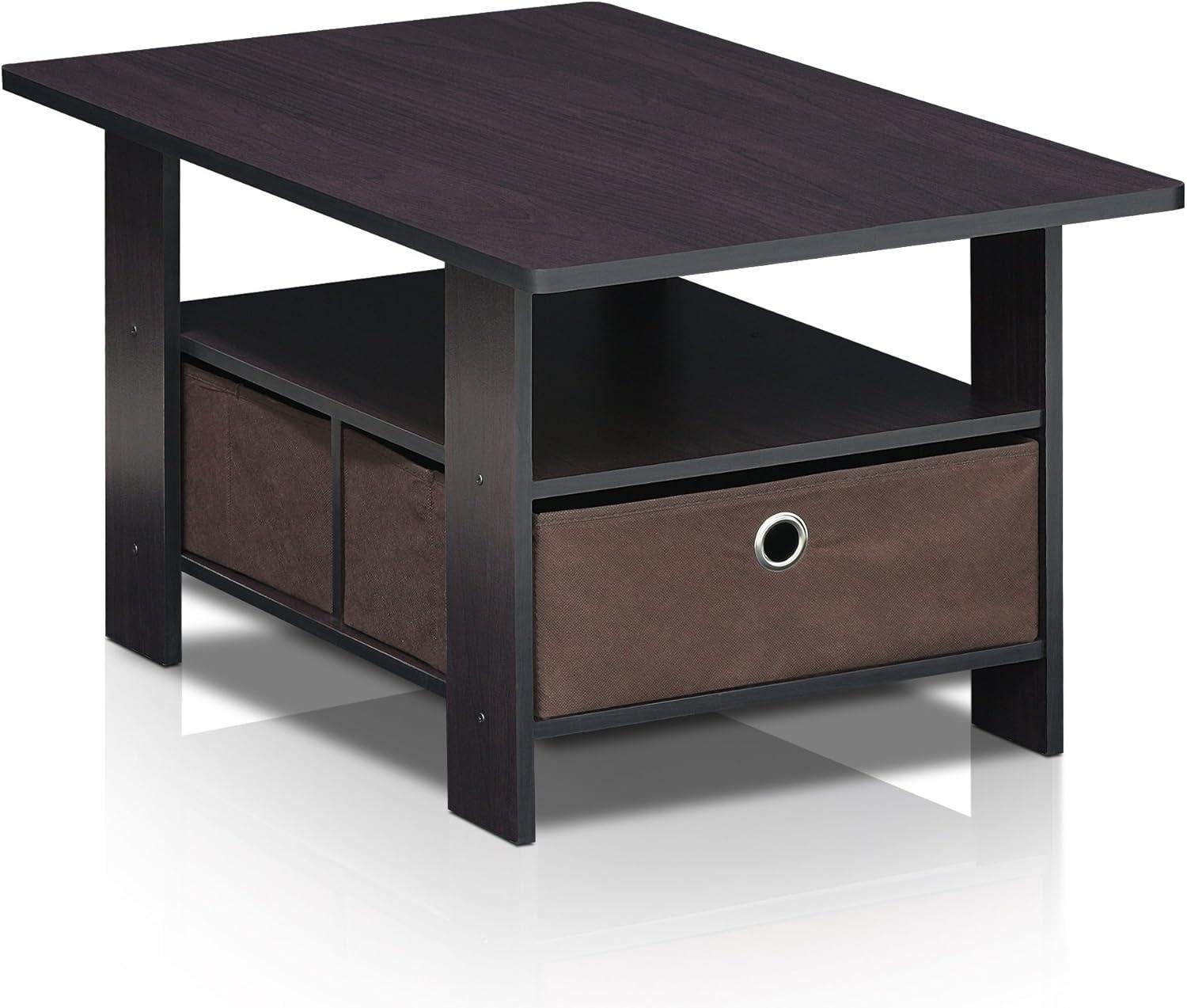 Furinno Andrey Coffee Table with Bin Drawer, Multiple Colors