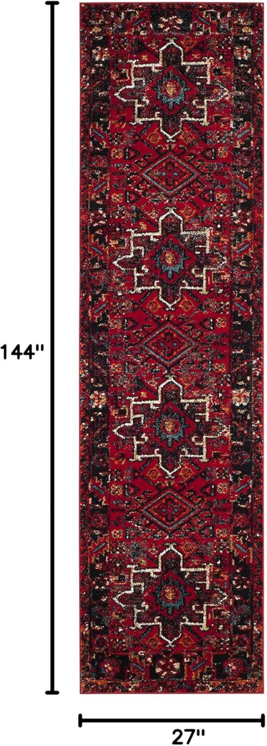 Vintage Hamadan VTH211 Power Loomed Indoor Runner Rug - Red/Multi - 2'3"x12' - Safavieh