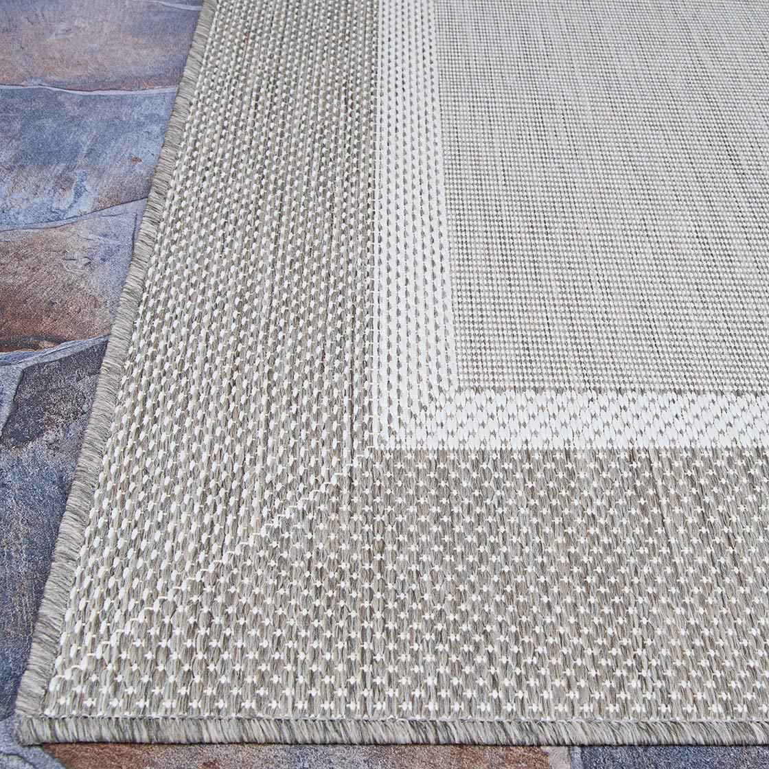 Couristan Saniya Flatwoven Champagne Taupe Indoor Outdoor Area Rug