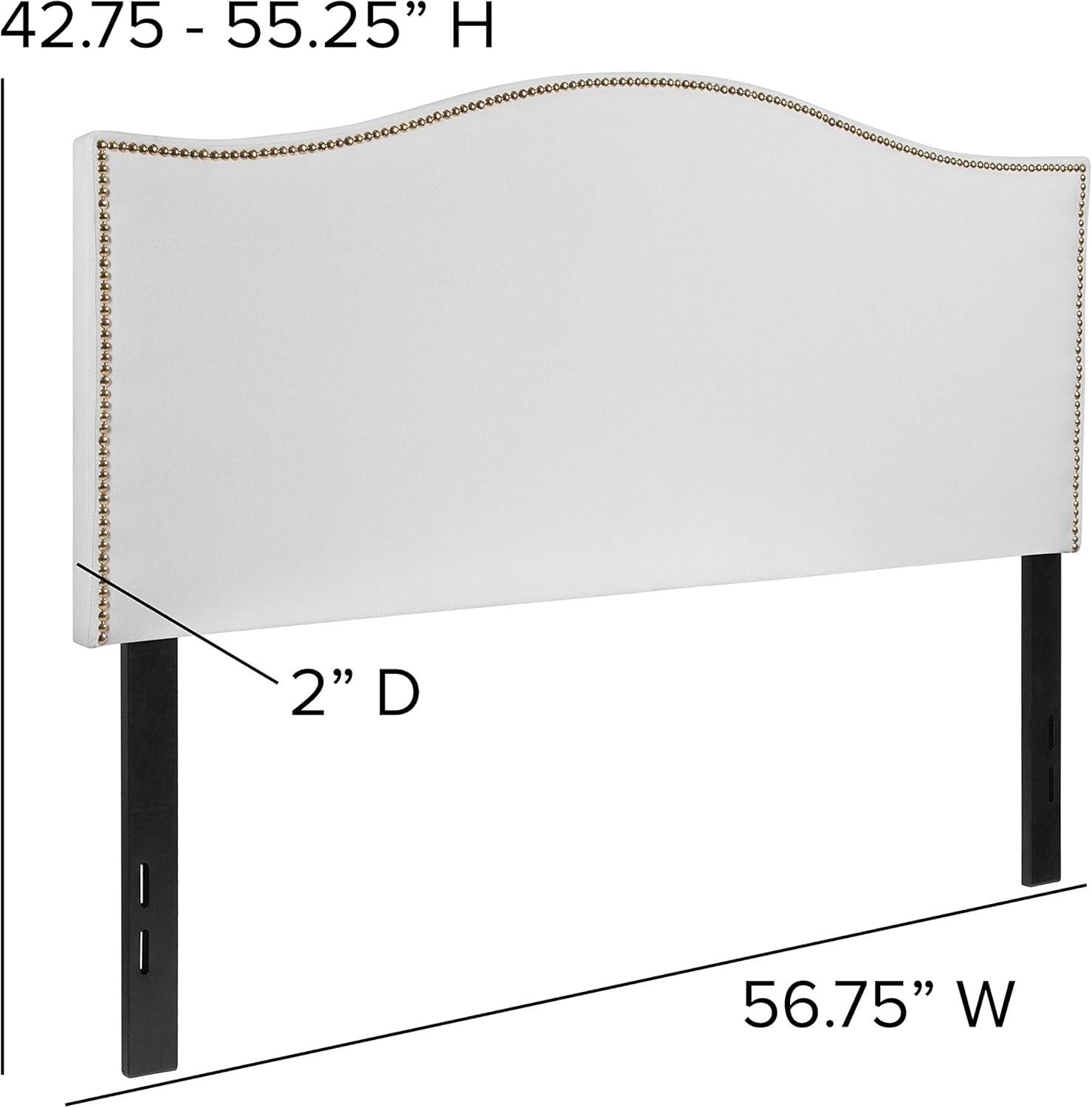 Flash Furniture Lexington Arched Upholstered Headboard with Accent Nail Trim