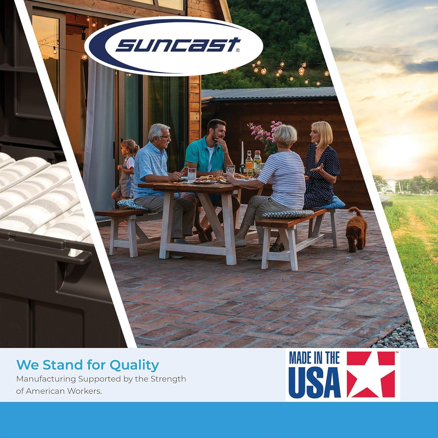 Suncast Elements 47'' Resin Outdoor Loveseat