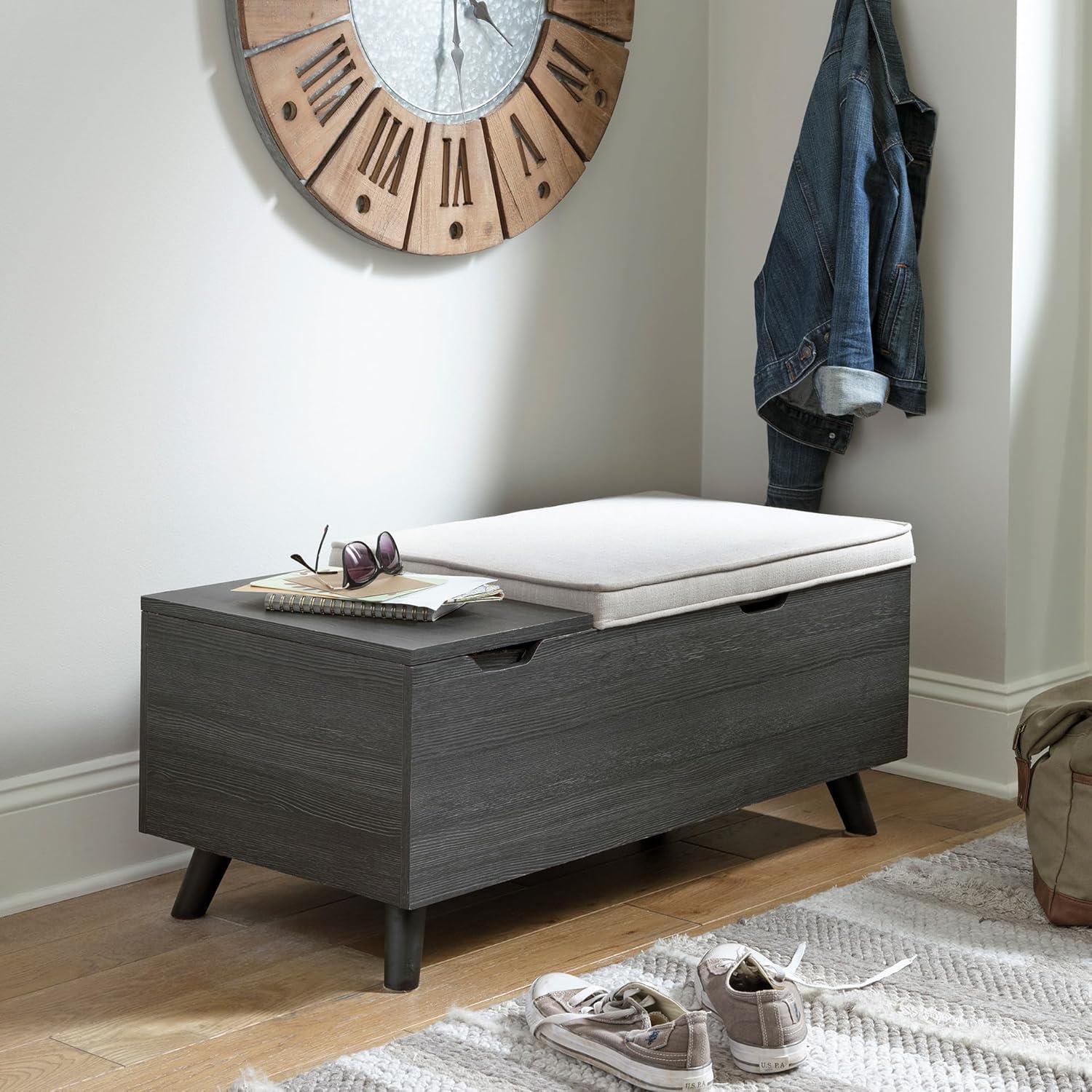 Loon Peak® Kadira Polyester Upholstered Storage Bench