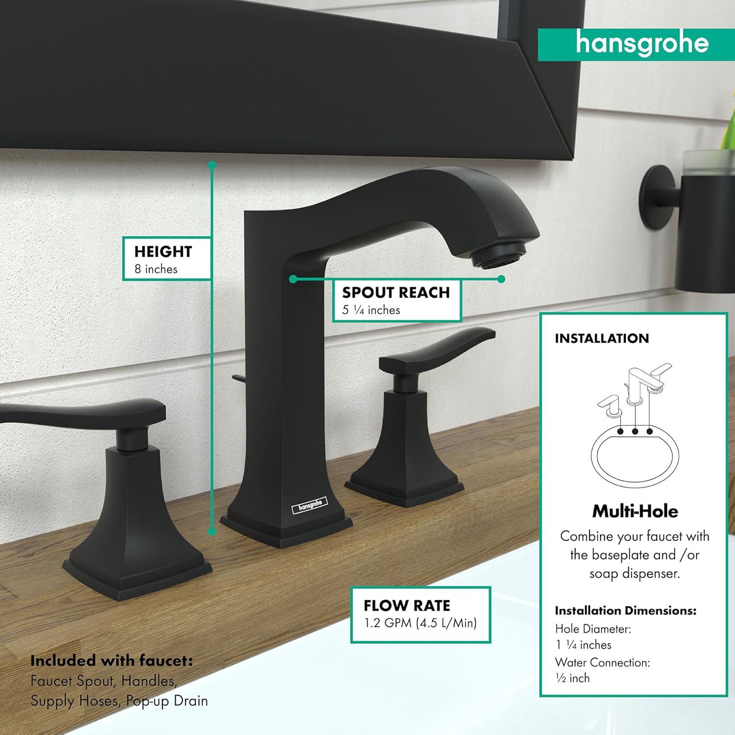 Metropol Classic Widespread Bathroom Faucet