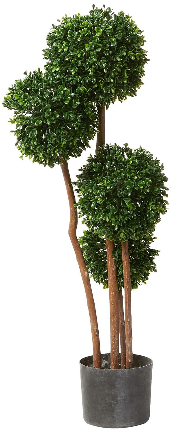 3ft Boxwood Topiary Artificial Tree - Nearly Natural