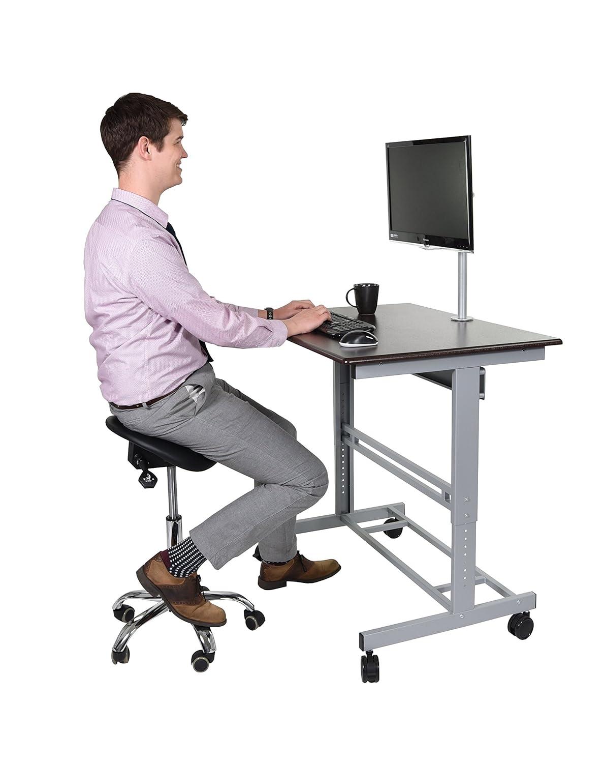 Inbox Zero Zarella Adjustable Metal Base Standing Desk