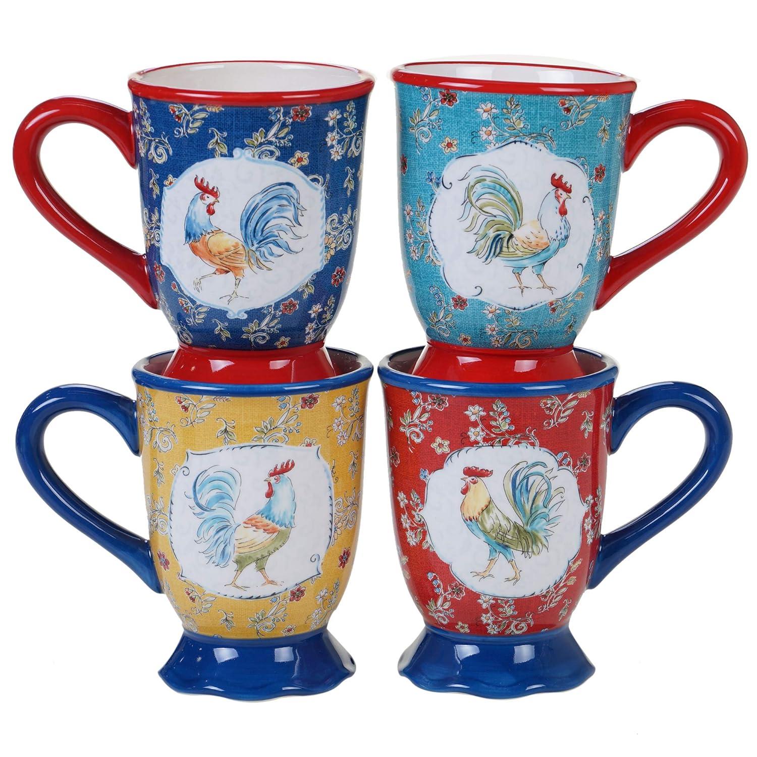 Certified International Morning Bloom 16 Piece Dinnerware Set, Service for 4, Multicolored