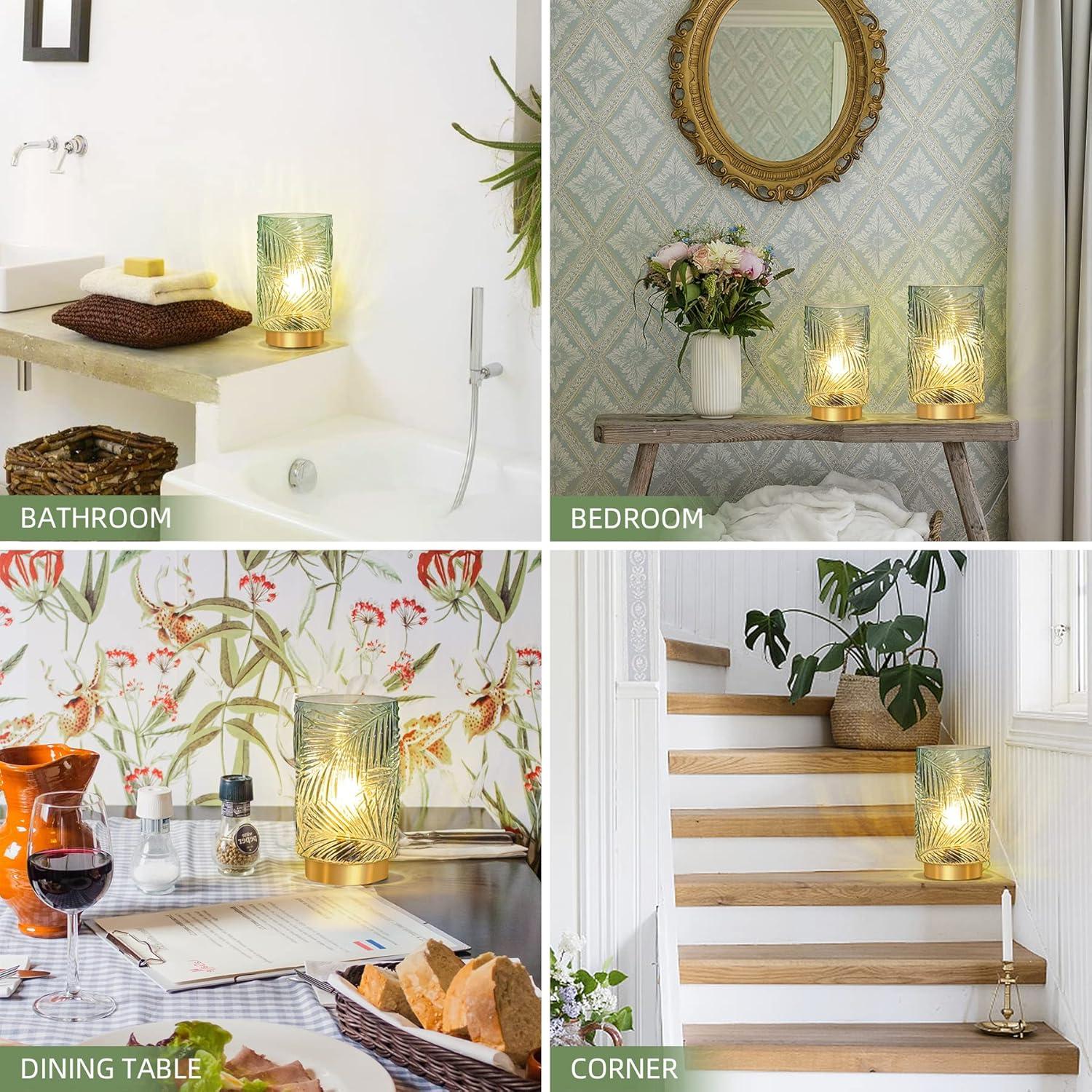 Tiprol Battery Operated Table Lamp with Timer,Cordless Lamps Decorative Lights