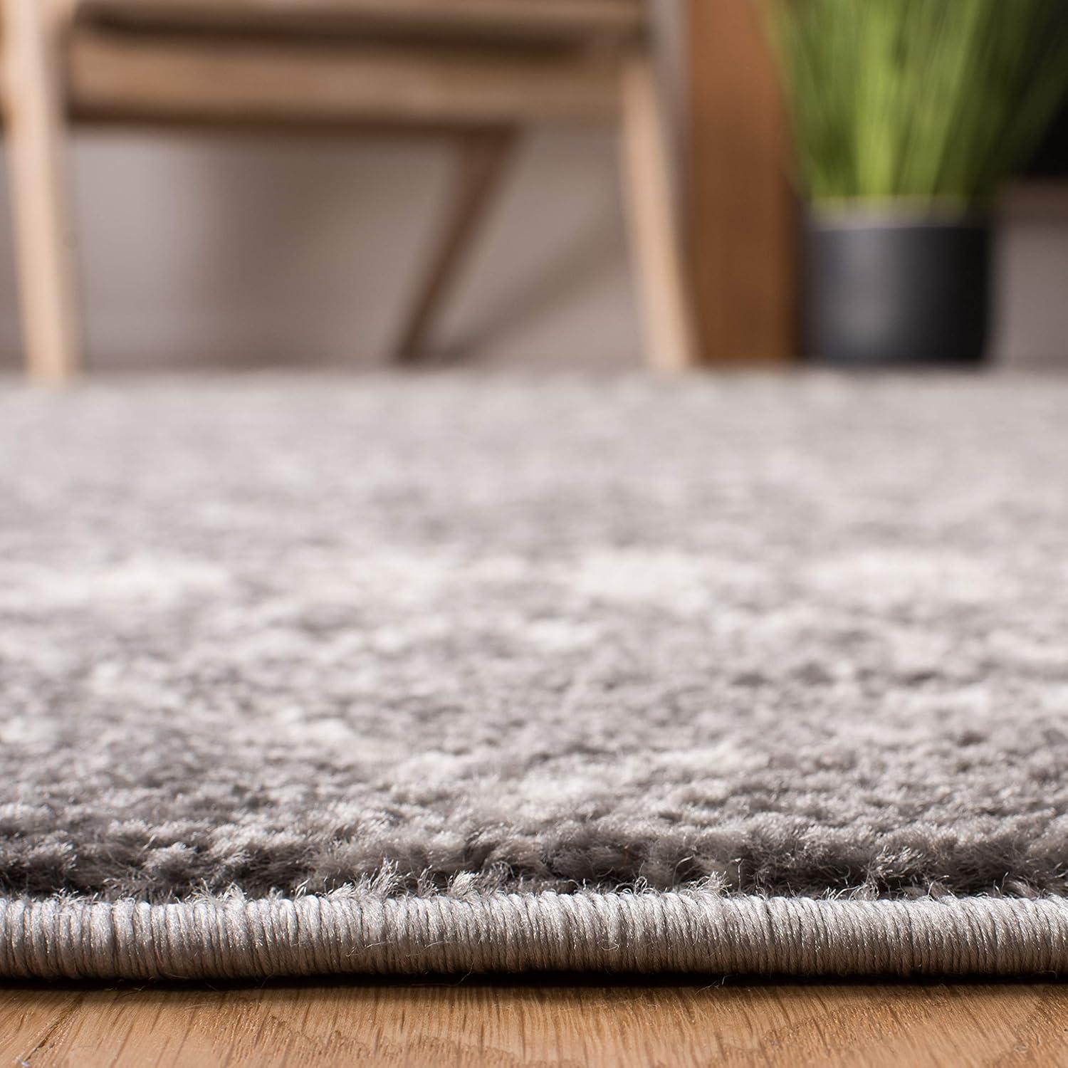 Tulum TUL229 Power Loomed Area Rug - Grey/Ivory - 6'7"x6'7" - Safavieh.