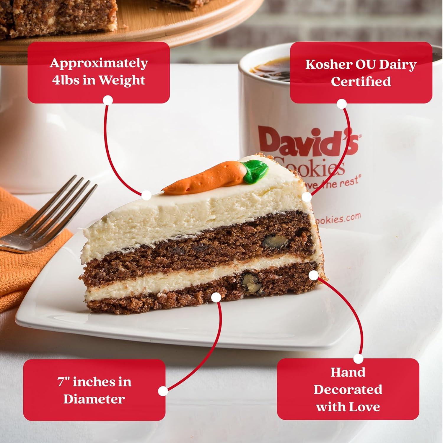 10" Kosher Fresh Carrot Layer Cake with Cream Cheese Frosting