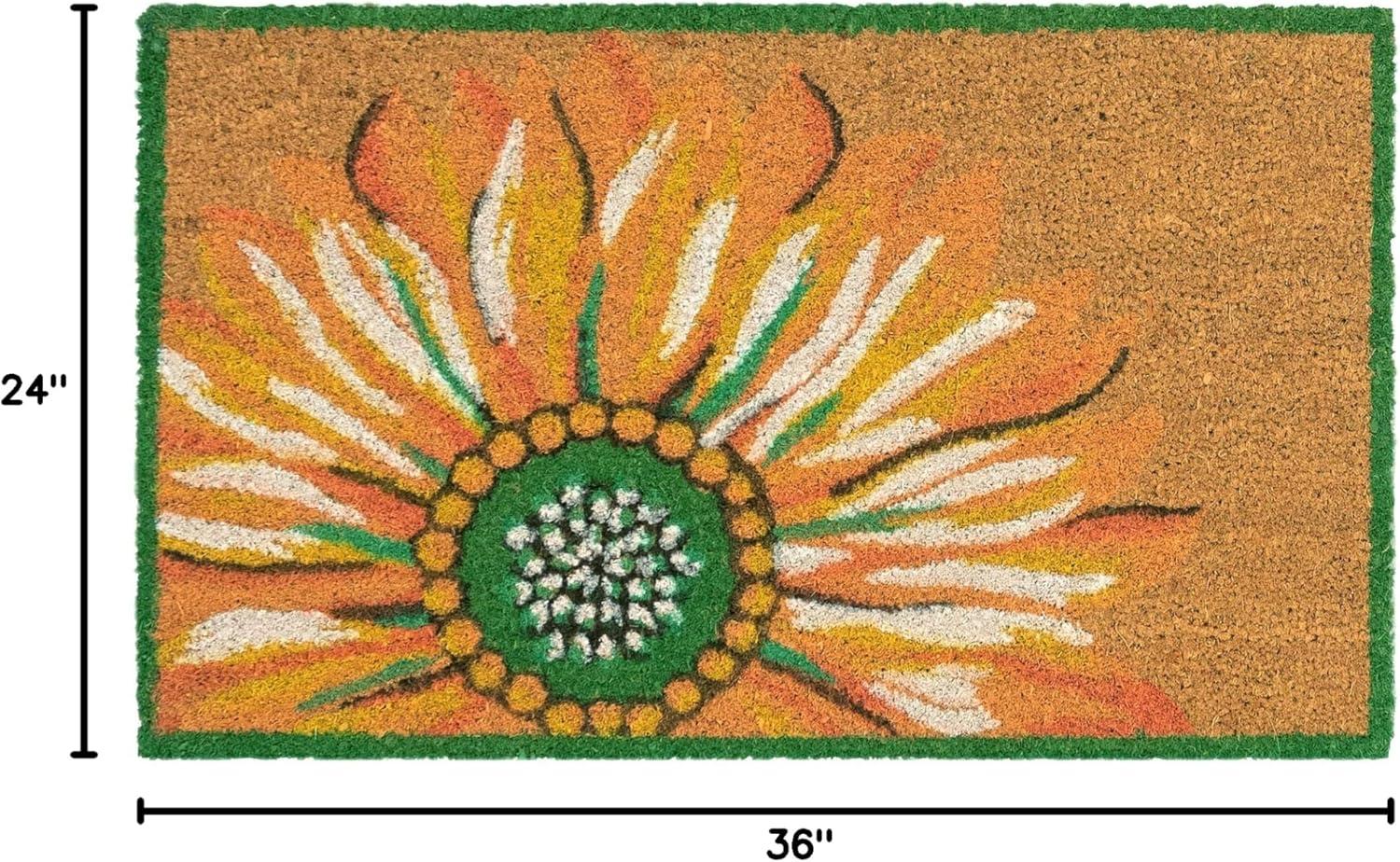 Sunlit Sunflower Coir Outdoor Welcome Mat 36.5" x 24.5"