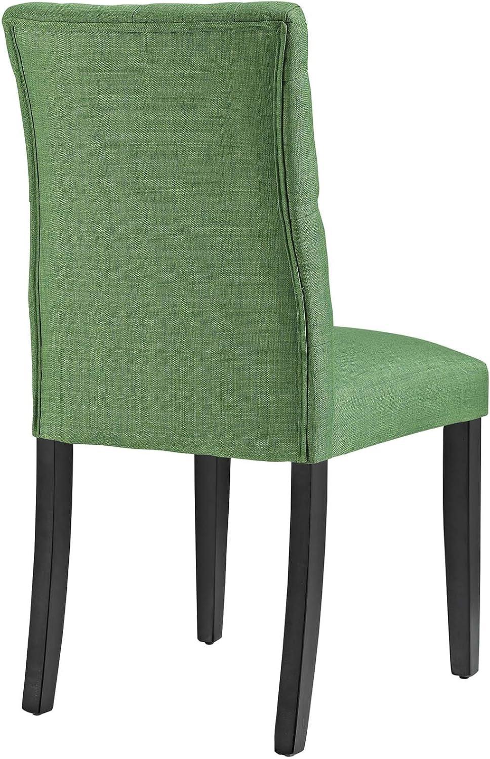 Kelly Green Tufted Upholstered Parsons Side Chair