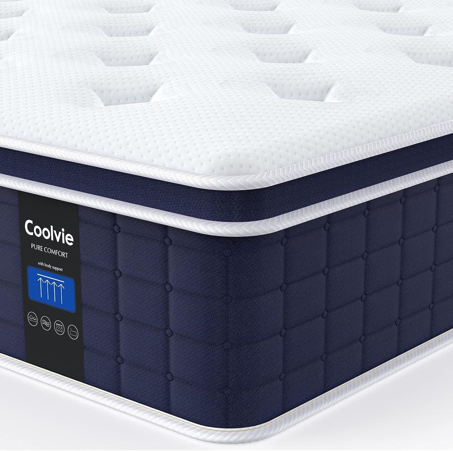 Full Size 12-Inch Hybrid Mattress with Pocket Springs and Soft Knit Cover