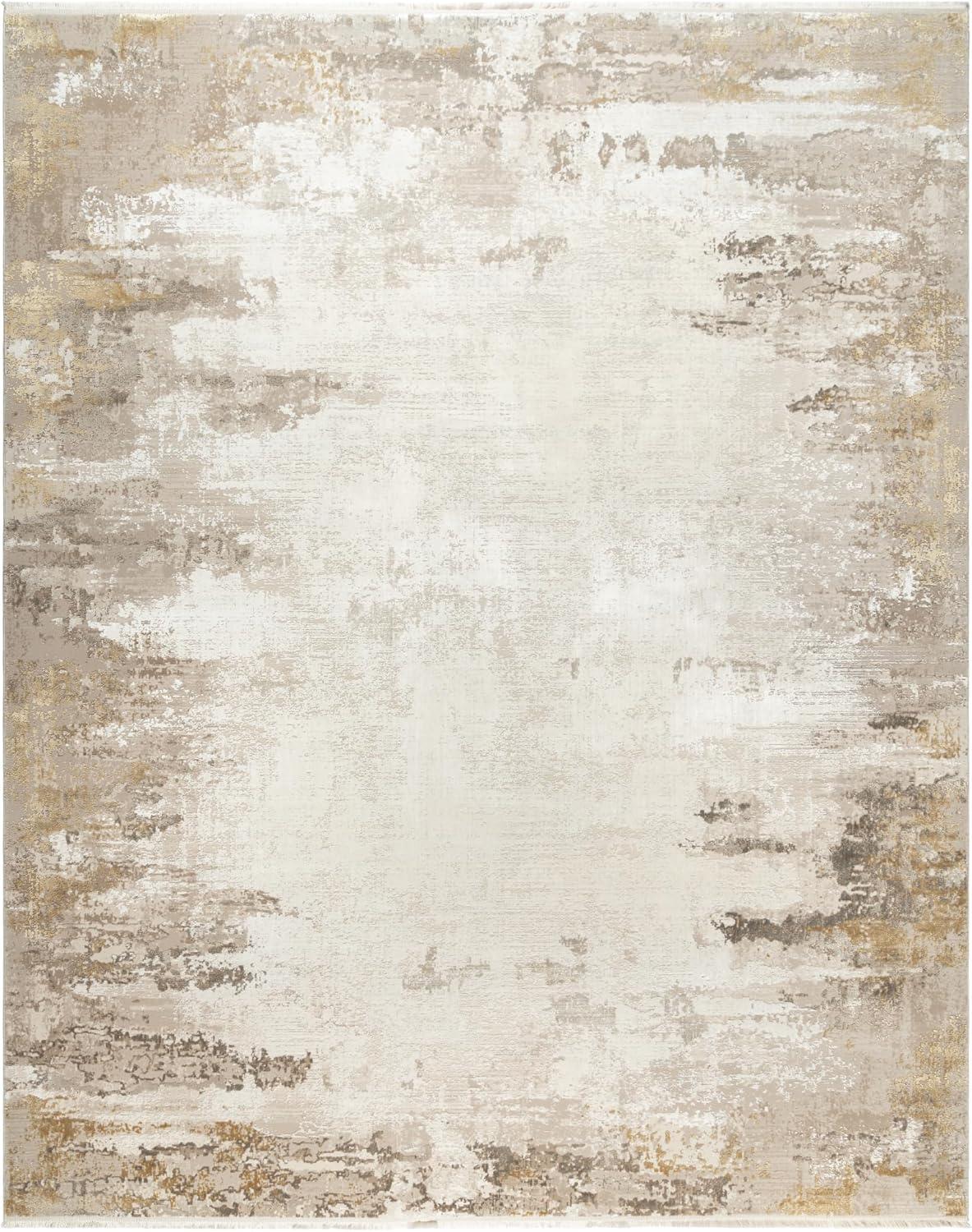 Gertmenian Florance Gela Modern Abstract Beige Indoor Area Rug, 5x8