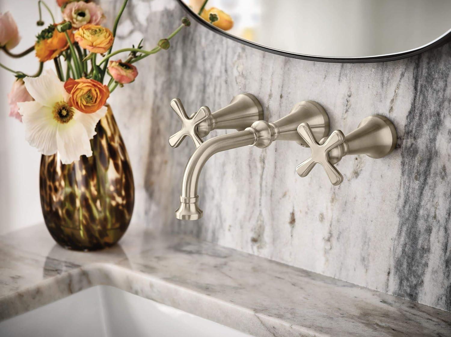Moen Colinet Wall Mounted Bathroom Faucet Trim Kit, Valve Required