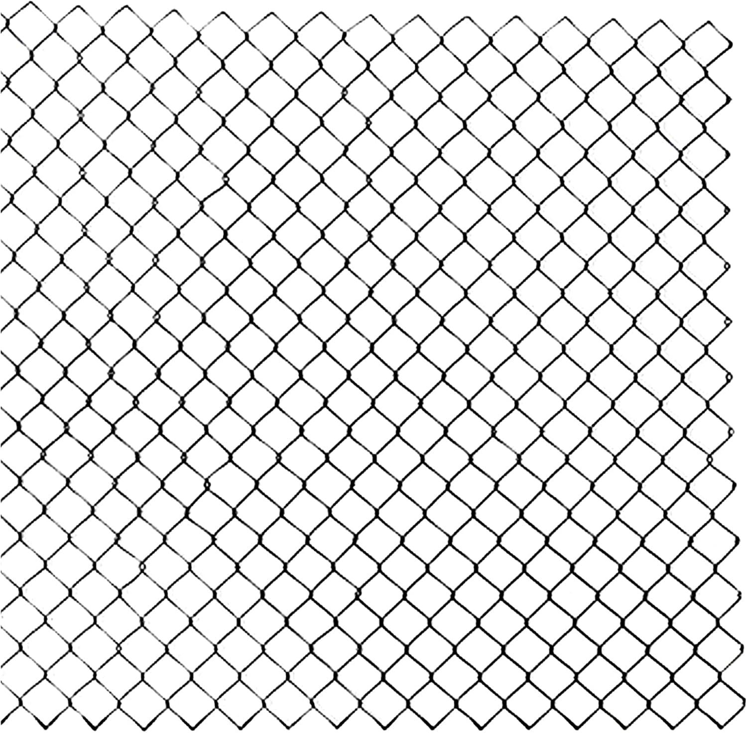 5 x 50 ft. 9.5 AW Gauge Galvanized Steel Chain Link Fence Fabric, Black