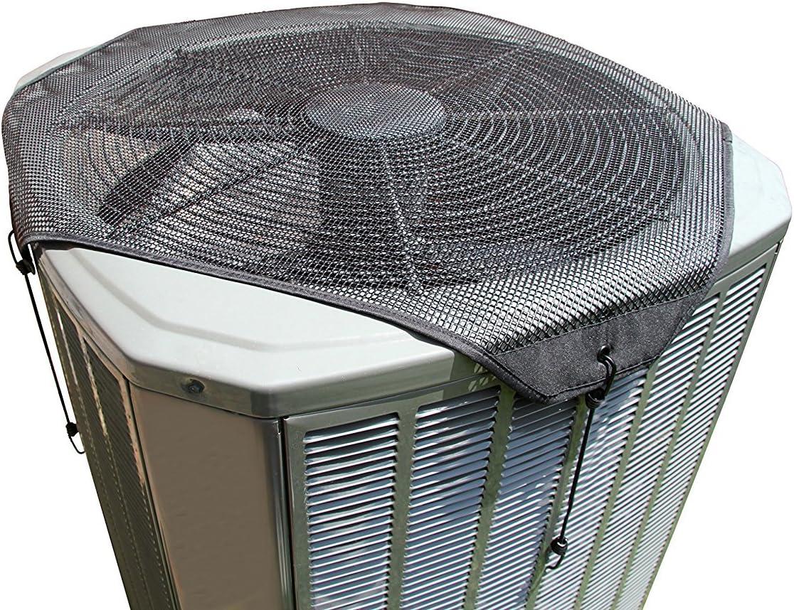 Black PVC-Coated Mesh Universal Air Conditioner Cover