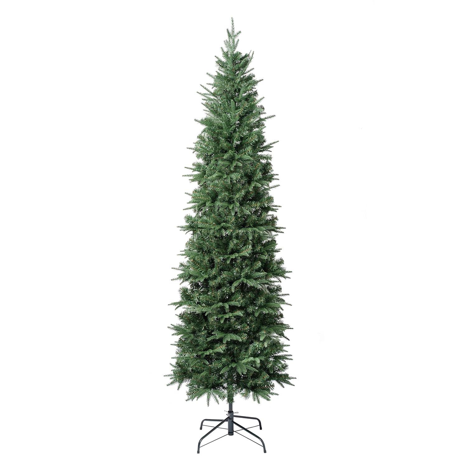 National Tree Company 7.5' Slim Unlit Duxbury Artificial Christmas Tree: Feel Real® Technology, Indoor Use
